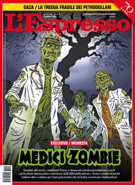 L’Espresso – 17 Ottobre 2025 Cover
