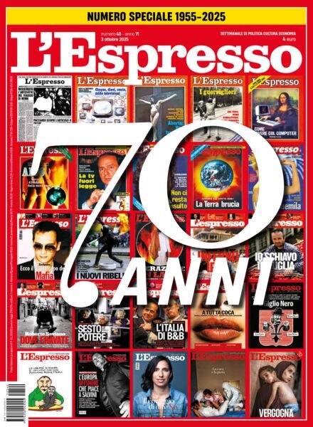 L’Espresso – 3 Ottobre 2025 Cover