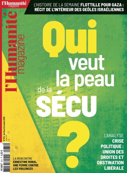 L’Humanite Magazine – 16 Octobre 2025 Cover