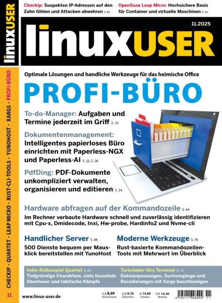 LinuxUser – November 2025 Cover