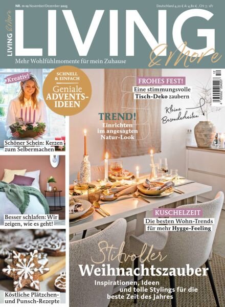 Living & More – November-Dezember 2025 Cover