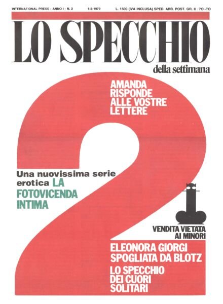 Lo Specchio della Settimana – N 2 1-2 1979 Cover