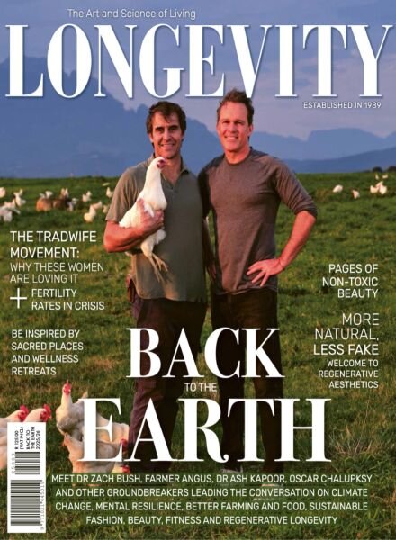 Longevity Magazine – Back to Earth 2025-26 Cover