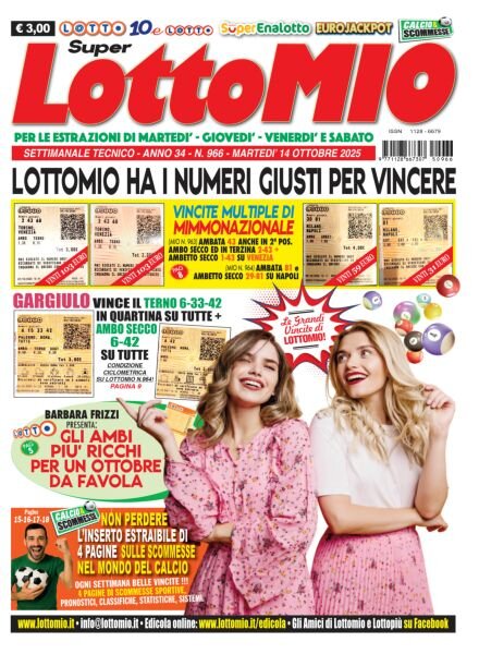 Lottomio del Giovedi – 14 Ottobre 2025 Cover