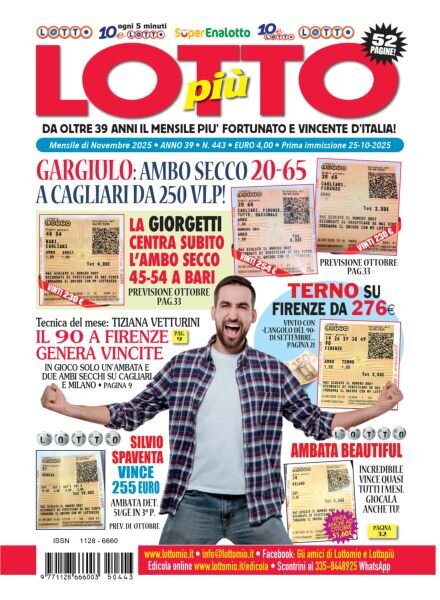 Lottopiu – Novembre 2025 Cover