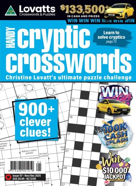 Lovatts Handy Cryptic – Issue 117 2025 Cover