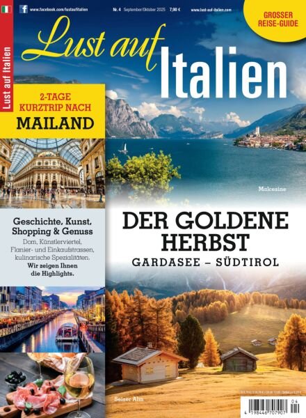 Lust auf Italien – September-Oktober 2025 Cover