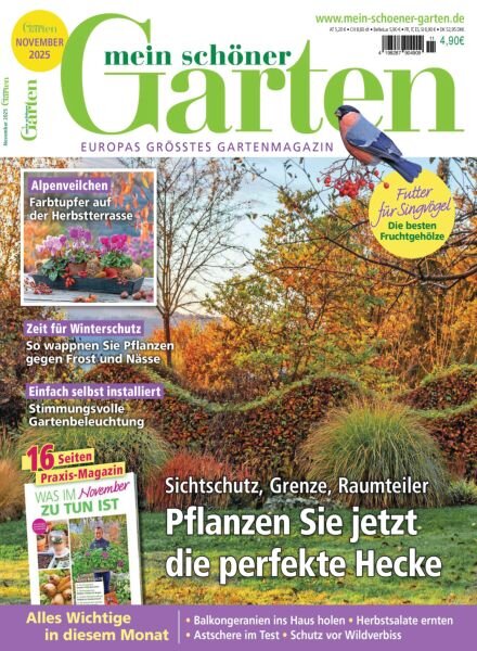 Mein schOner Garten – November 2025 Cover