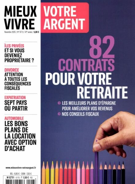 Mieux Vivre Votre Argent – Novembre 2025 Cover