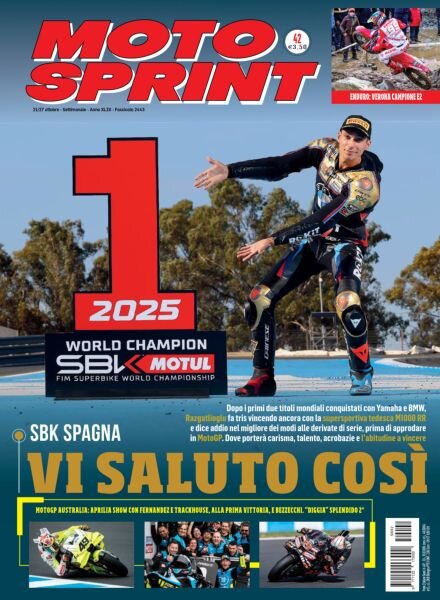 Moto Sprint – 21 Ottobre 2025 Cover