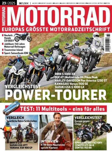 Motorrad – 24 Oktober 2025 Cover