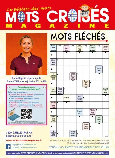 Mots Croises Magazine – 25 Septembre 2025 Cover