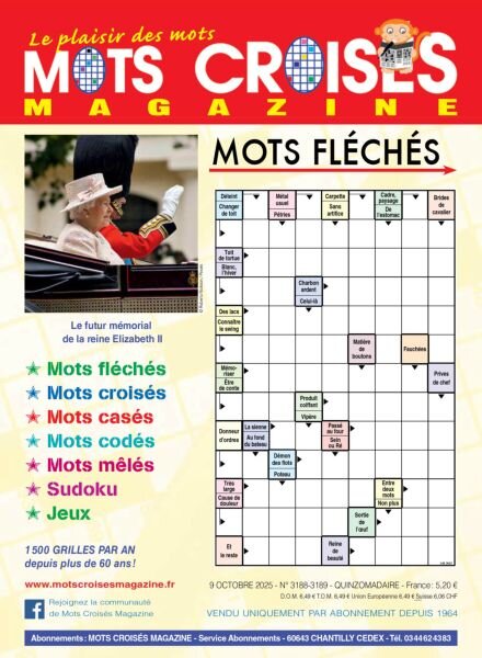 Mots Croises Magazine – 9 Octobre 2025 Cover