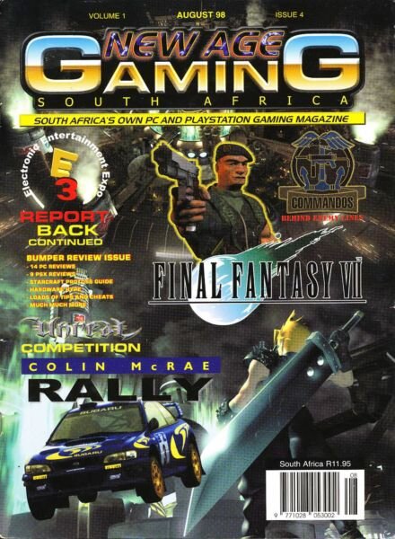 New Age Gaming – August 1998 Cover