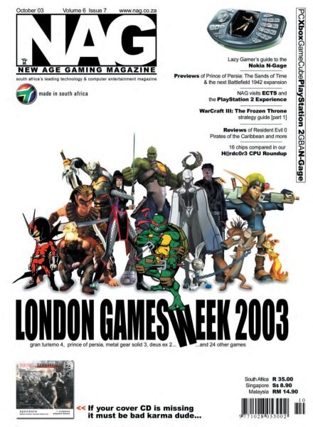 New Age Gaming – October 2003 Cover