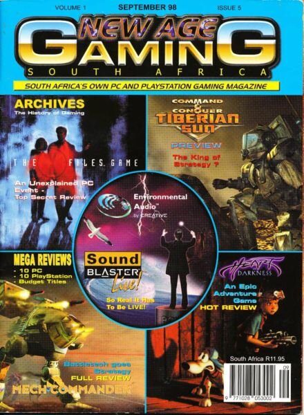 New Age Gaming – September 1998 Cover