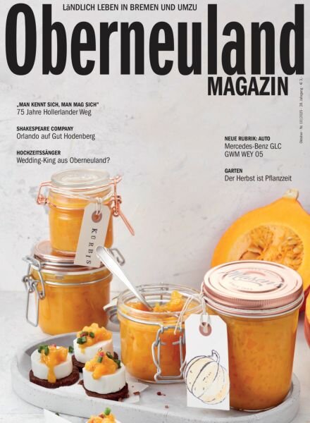 Oberneuland Magazin – Oktober 2025 Cover