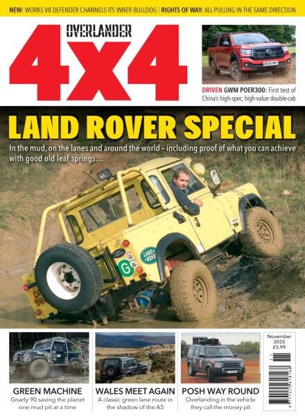 Overlander 4×4 – November 2025 Cover
