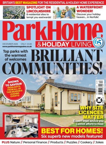 Park Home & Holiday Living – December 2025 Cover