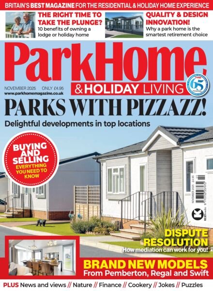 Park Home & Holiday Living – November 2025 Cover