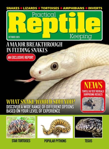 Practical Reptile Keeping – October 2025 Cover
