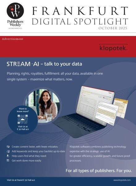 Publishers Weekly – Frankfurt Digital Spotlight – October 2025 Cover