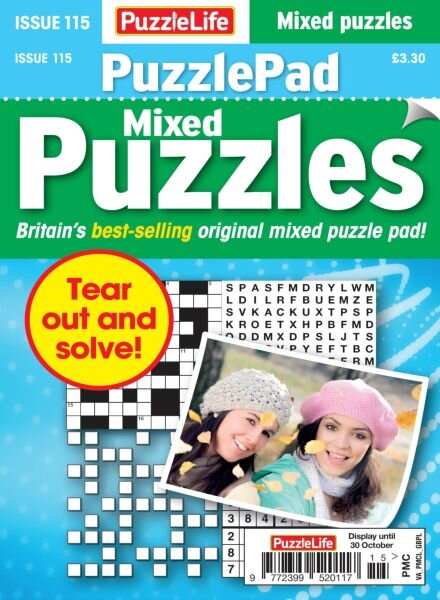 PuzzleLife PuzzlePad Puzzles – October 2025 Cover