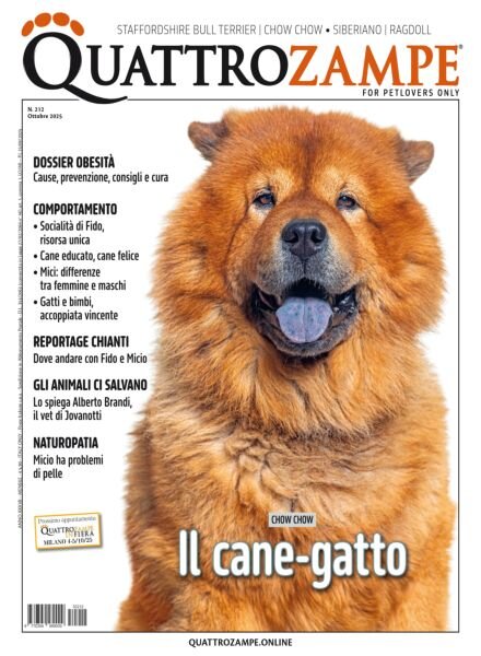QuattroZampe – Ottobre 2025 Cover