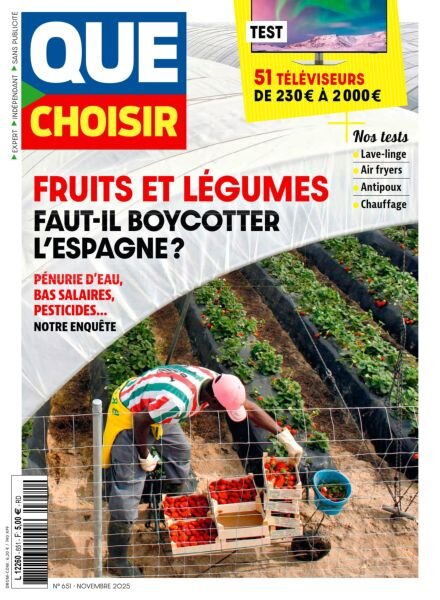 Que Choisir – Novembre 2025 Cover