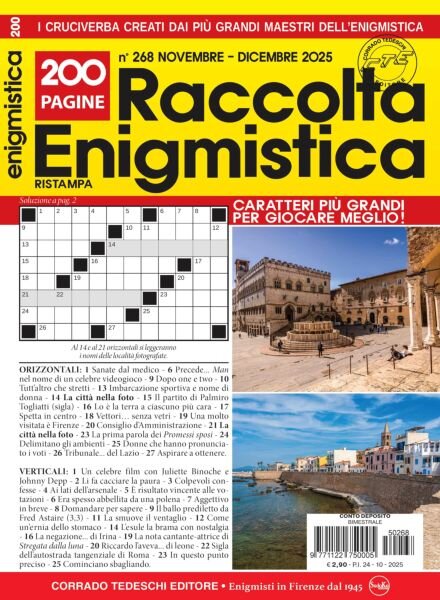 Raccolta Enigmistica – Novembre-Dicembre 2025 Cover