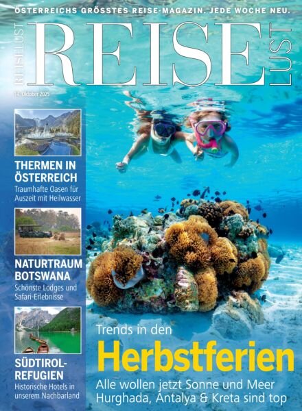 Reiselust – 14 Oktober 2025 Cover
