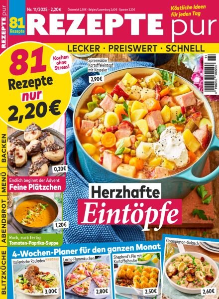 Rezepte pur – November 2025 Cover