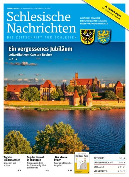 Schlesische Nachrichten – Nr 9 2025 Cover