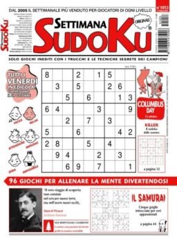 Settimana Sudoku – 17 Ottobre 2025