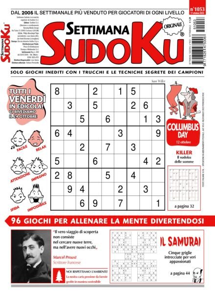 Settimana Sudoku – 17 Ottobre 2025 Cover
