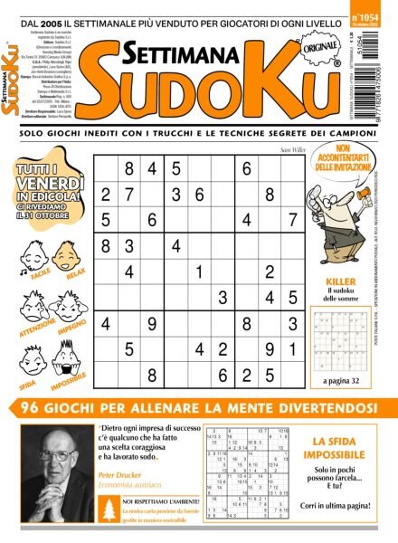 Settimana Sudoku – 24 Ottobre 2025 Cover