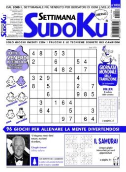 Settimana Sudoku – 26 Settembre 2025