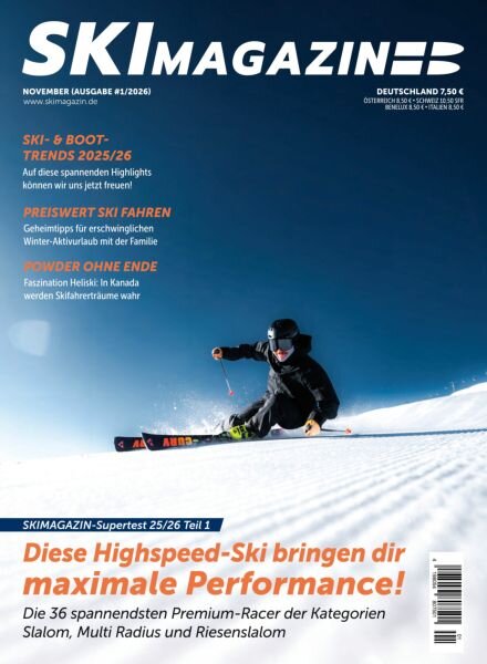 SkiMAGAZIN – November 2025 Cover