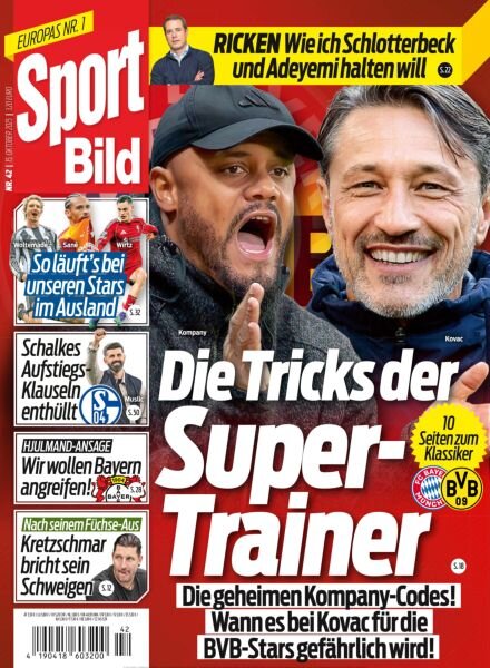 Sport Bild – 15 Oktober 2025 Cover