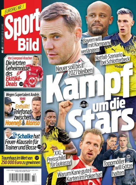 Sport Bild – 22 Oktober 2025 Cover