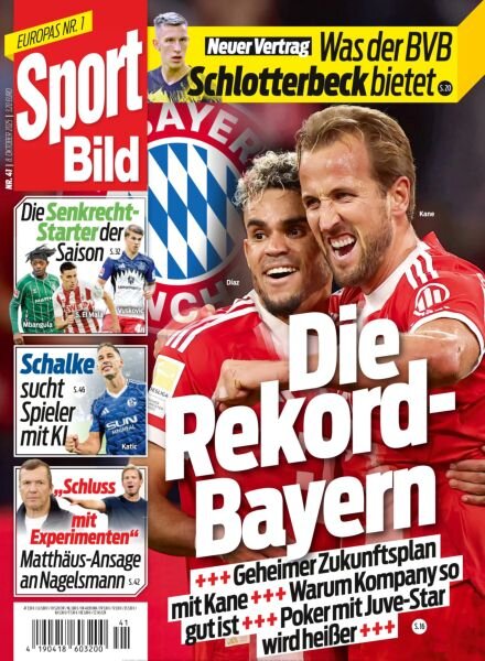 Sport Bild – 8 Oktober 2025 Cover