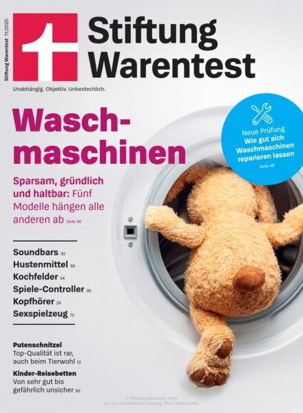 Stiftung Warentest – November 2025 Cover