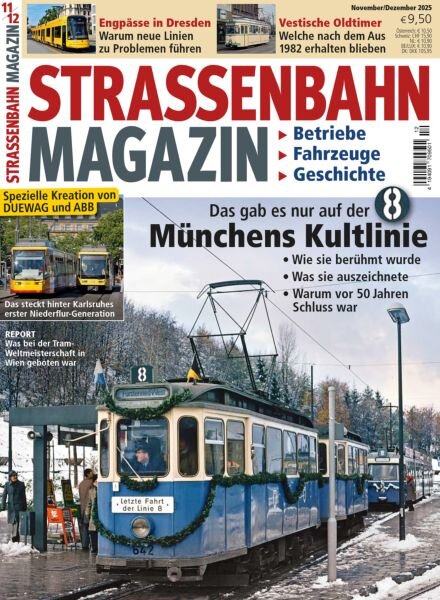 Strassenbahn Magazin – November-Dezember 2025 Cover