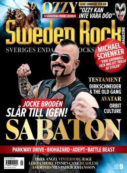 Sweden Rock Magazine – Oktober 2025 Cover