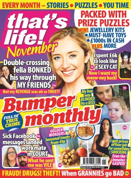 That’s Life Monthly – November 2025 Cover
