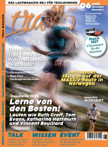 Trail Magazin – November-Dezember 2025 Cover