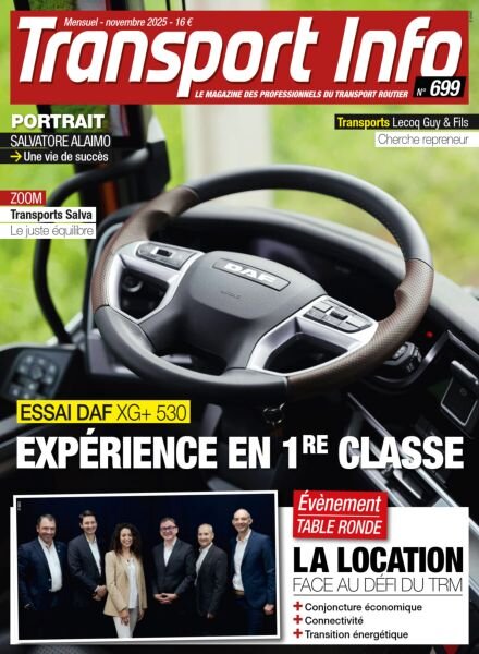Transport Info – Novembre 2025 Cover