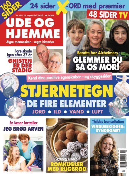Ude og Hjemme – 29 September 2025 Cover