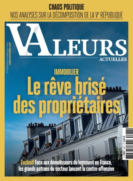 Valeurs Actuelles – 8 Octobre 2025 Cover