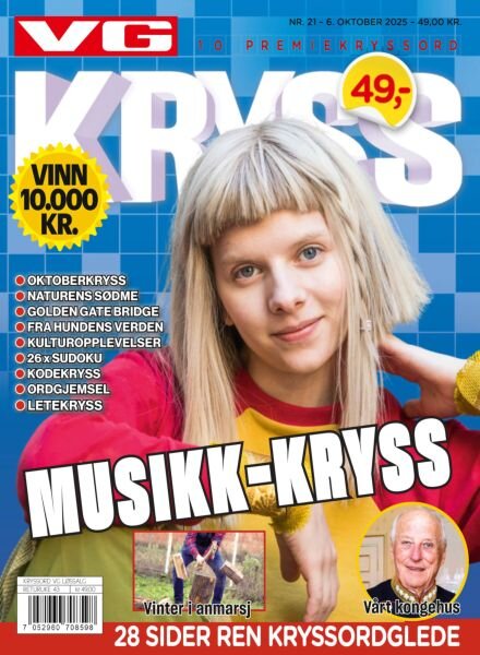 VG Kryssord – 6 Oktober 2025 Cover